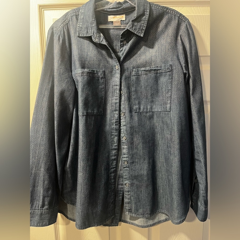 Blue denim shirt from Anthroploigie